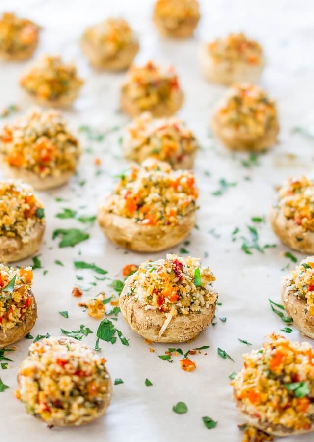 vegetarian-stuffed-mushrooms Jocooks