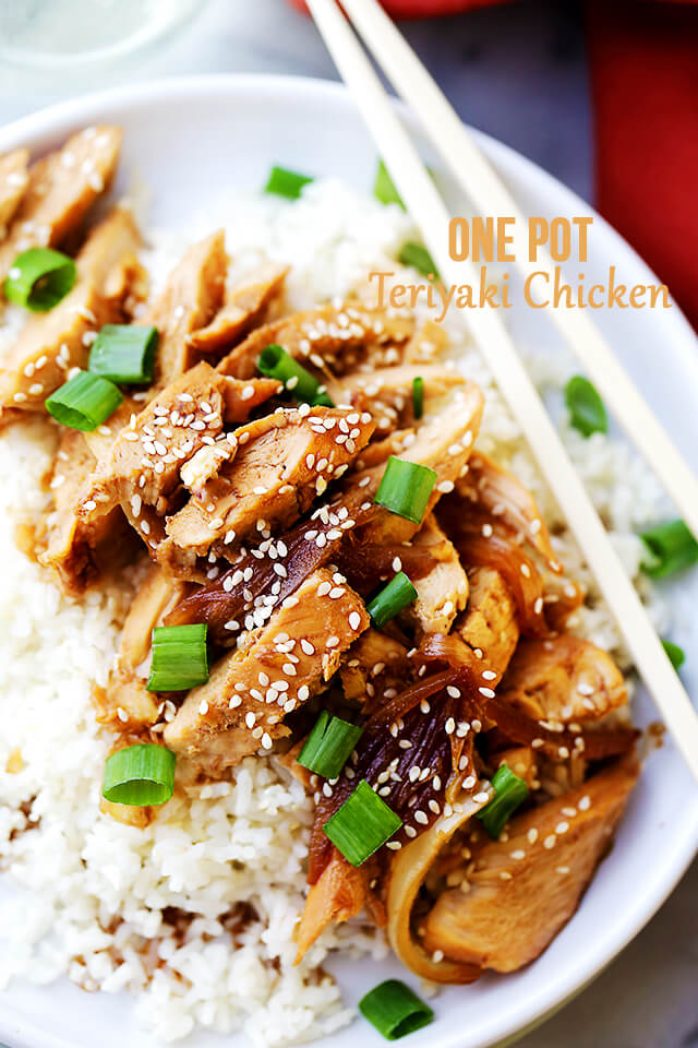 Teriyaki Recipes | One Pot Teriyaki Chicken Recipe from Diethood