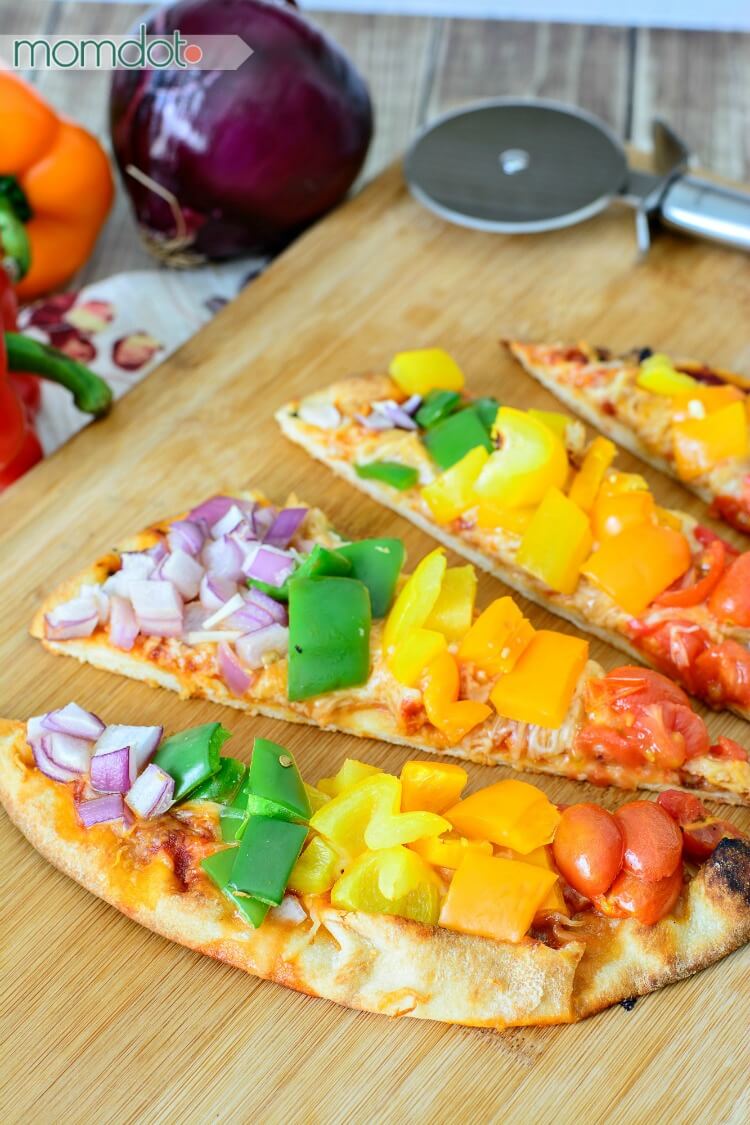 Rainbow Veggie Pizza