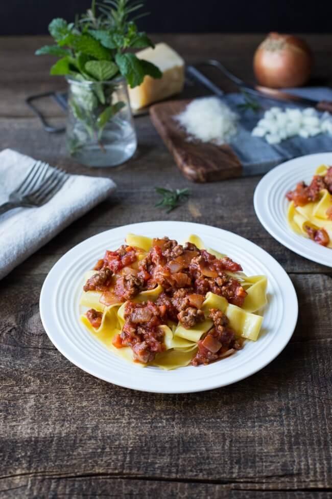 Looking for a fabulous comfort food or savory meal this delicious and easy Lamb Ragu with Pappardelle recipe will check all the boxes.  