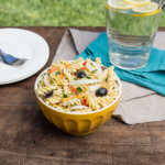 This Sweet Onion Pasta Salad with Creamy Herb Dressing is perfect for a light dinner, side dish or lunch. The touch of sweet onions is perfection.