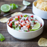 What's the best part of salsa? The Onions,, try this fabulous Sweet Onion and Roasted Red Pepper Salsa With Lime.