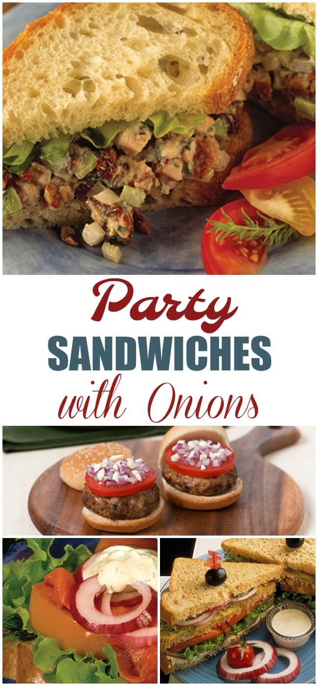 If you are having a get together you'll want the perfect party sandwich. What makes a good sandwich spectacular is some tasty raw onions.