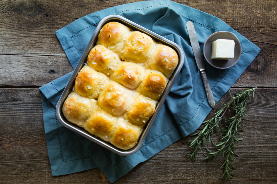 Savory Sweet Potato and Onion Dinner Rolls