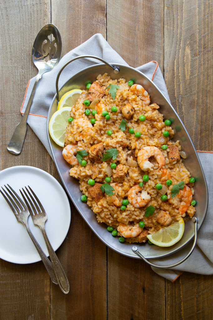 Chicken and Shrimp Paella Recipe 