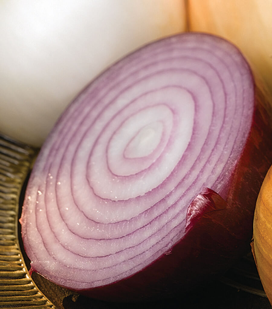 Half a red onion