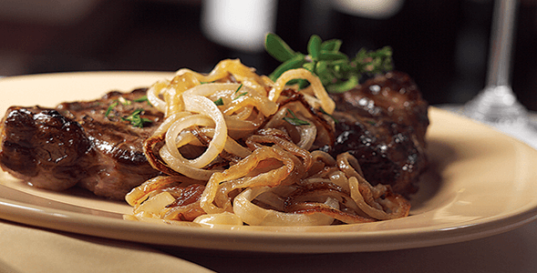 Anejo Caramelized Onion with New York Strip Steak