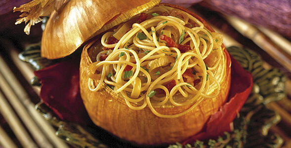 Stuffed Onions with Pasta National Onion Association