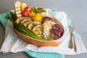 Vegetarian Recipes with Onion include this grilled vegetable dish