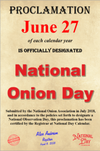 June 27 is National Onion Day — How will you celebrate?