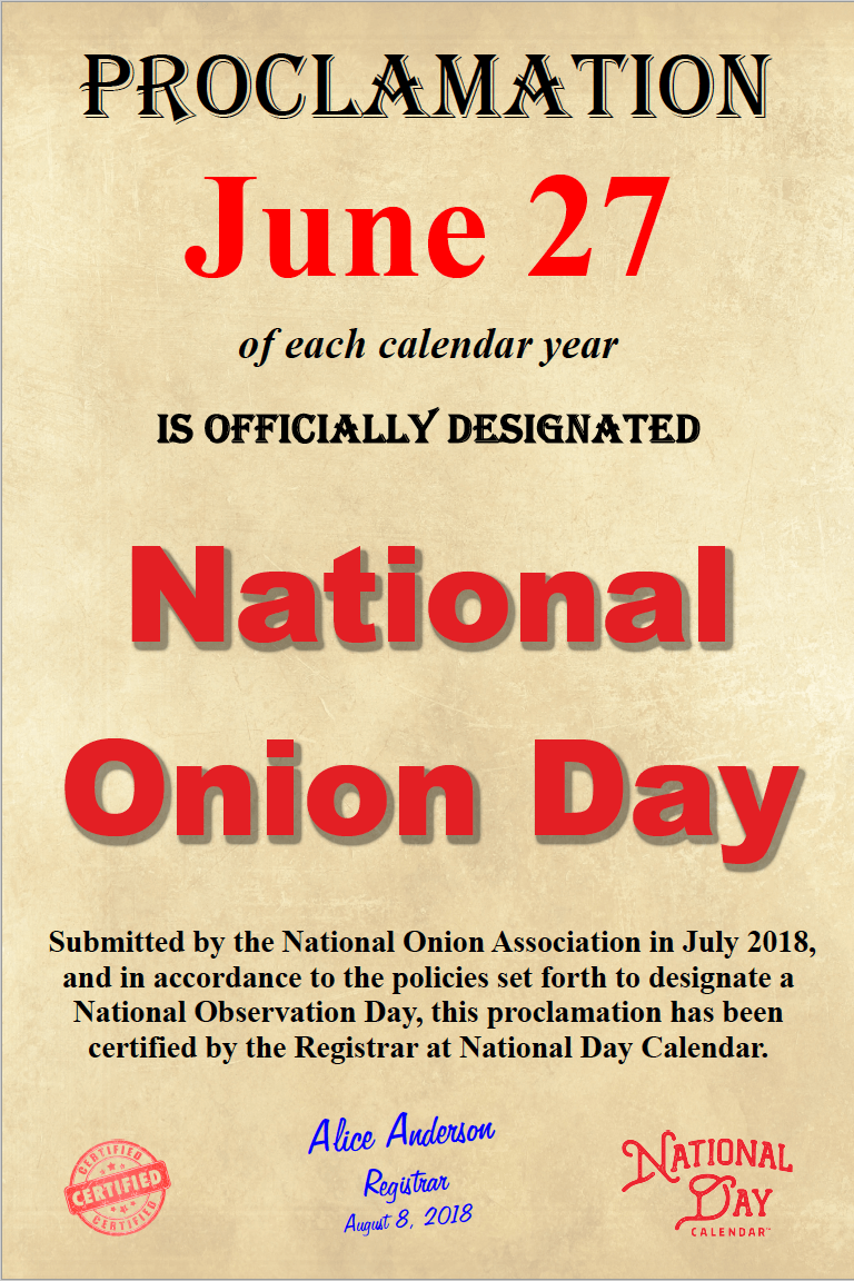 June 27 Is National Onion Day How Will You Celebrate National Onion Association June 27 Is National Onion Day How Will You Celebrate National Onion Association