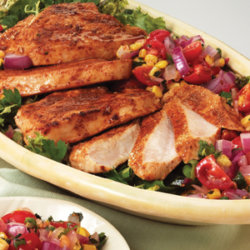 Chipotle Turkey Cutlets with Sweet Onion Charred Corn Salsa National Onion Association