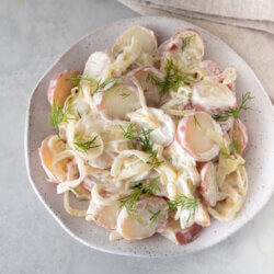 Bistro Potato Salad with Caramelized Onions