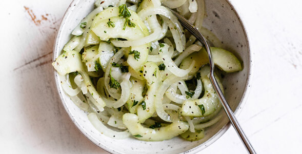 Marinated Onion and Cucumber Salad photo