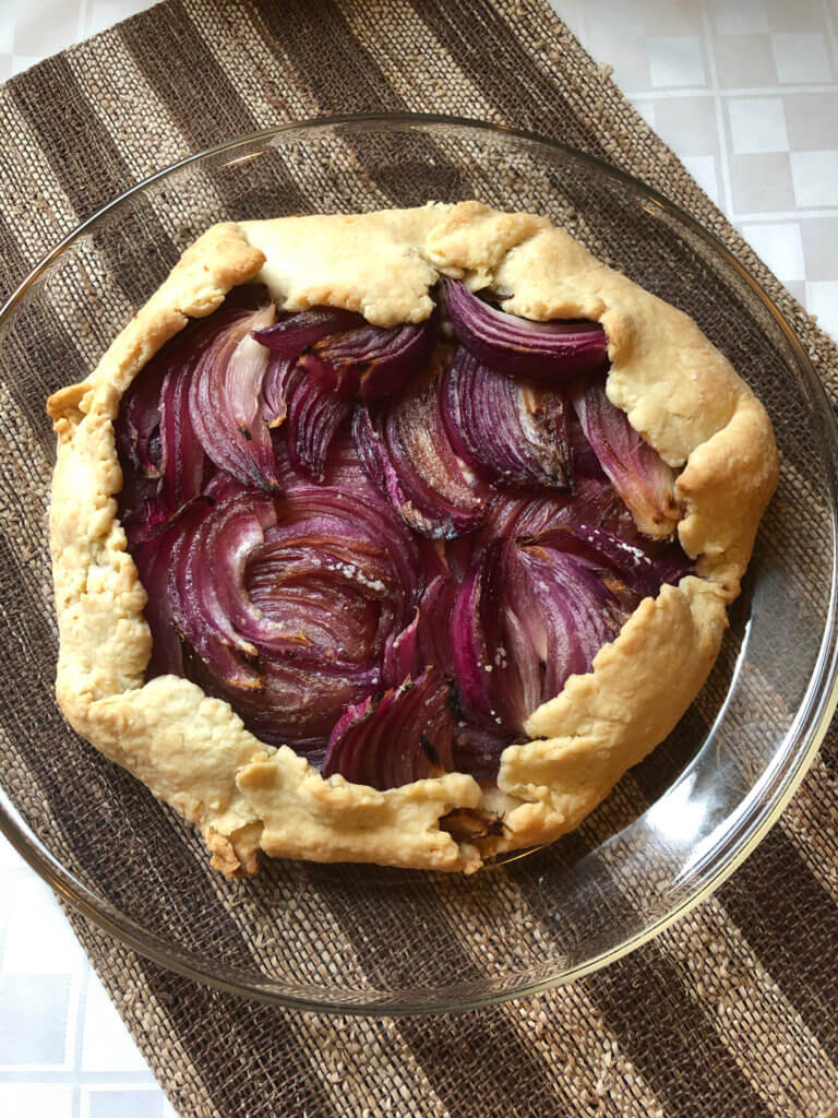 Red Onion Goat Cheese Galette