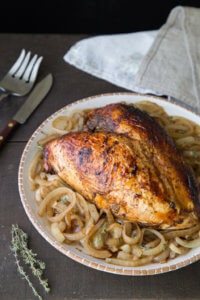 Roasted Turkey Breast with Balsamic Onion