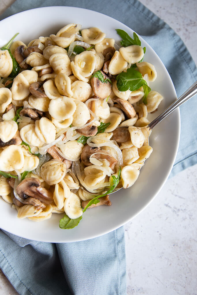 Onion Mushroom Orecchiette